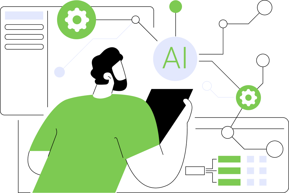 Software Development Virtual Assistant illustration
